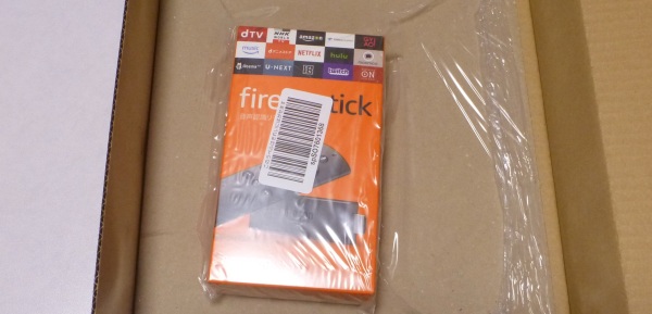 Fire TV Stickのパッケージ