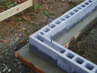 DIYでブロックの基礎作り２